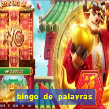 bingo de palavras 3 ano